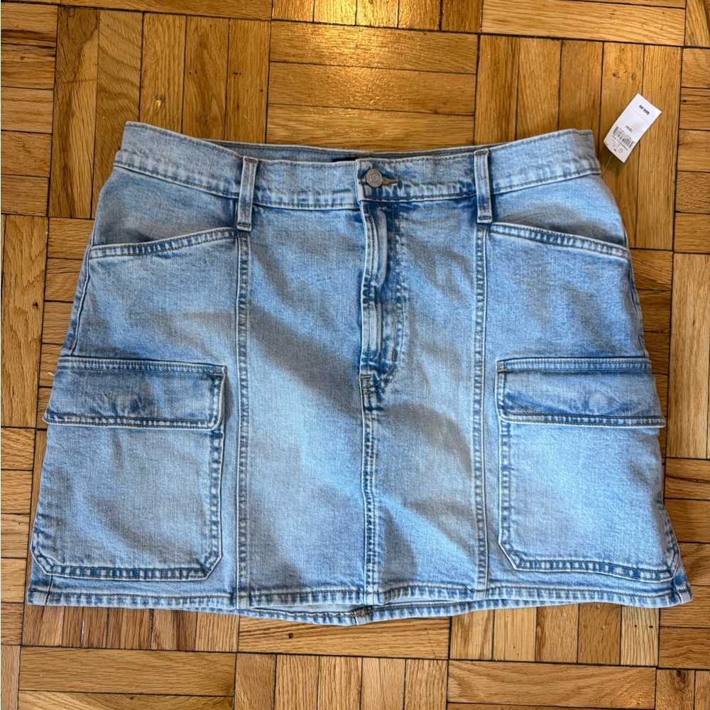 GAP Blue Cargo Mini Skirt Casual
